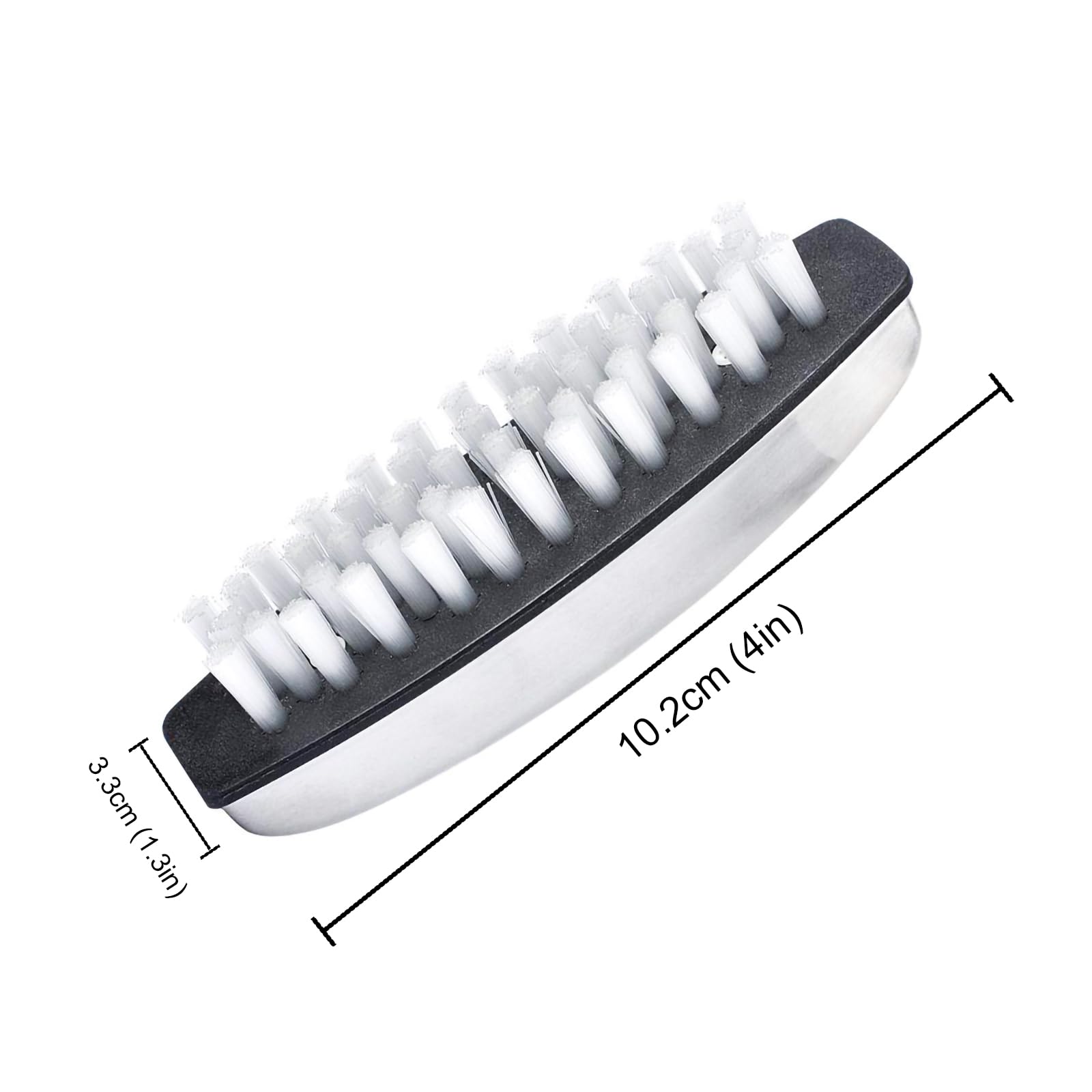 2 Pcs Stainless Steel Nail Brushes for Cleaning Nails Nail Cleaning Brushes, Finger Tip Scrubbing Brush - Image 2