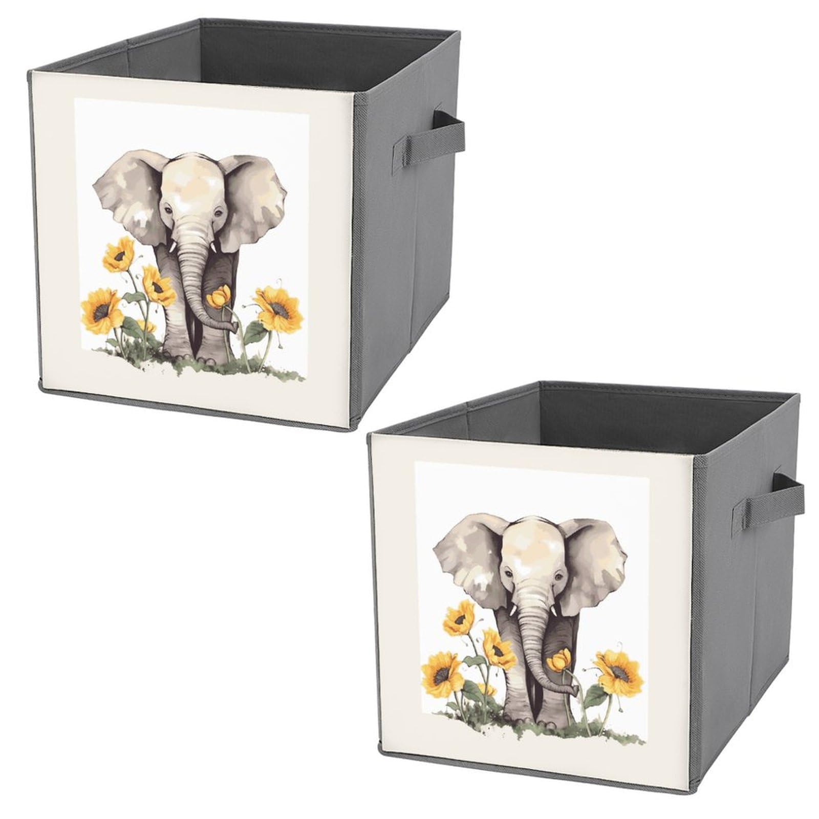 Boîte de rangement éléphant pliable : la solution pour organiser vos jeans et draps