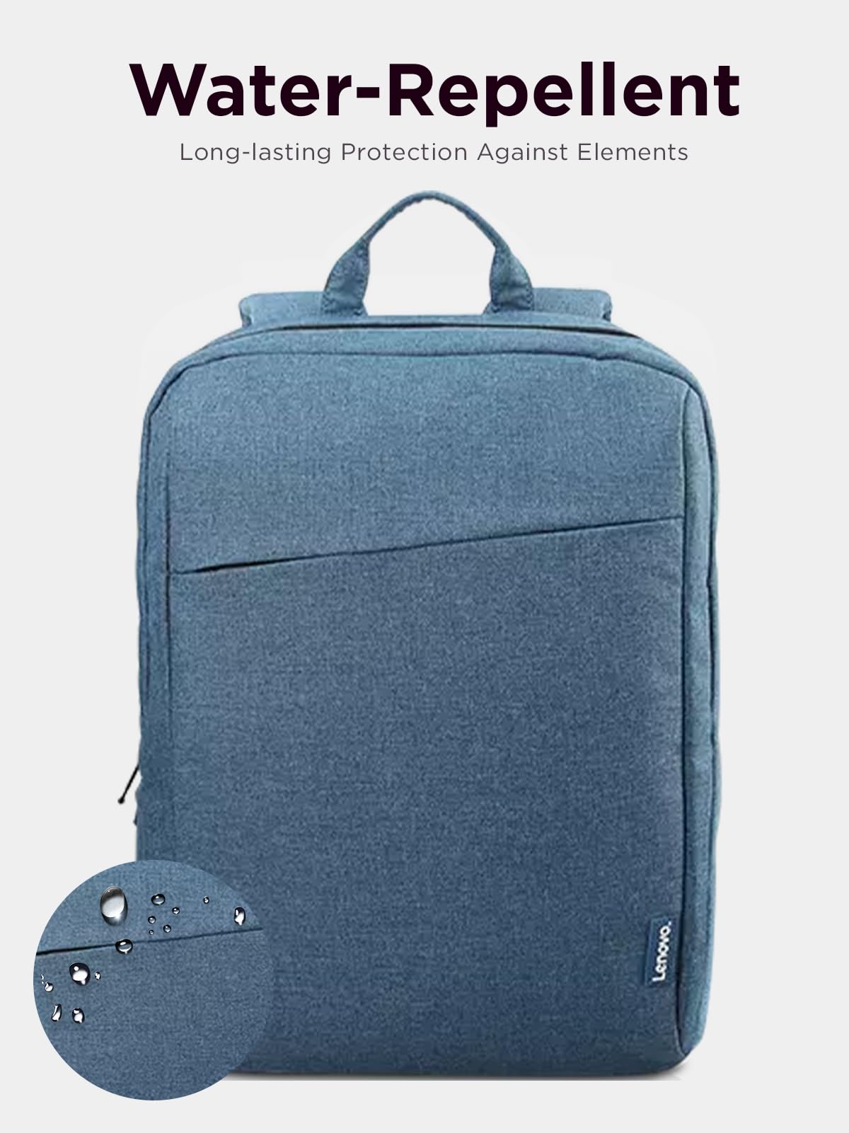 Lenovo Casual Laptop Backpack B210 - 15.6 inch - Padded Laptop/Tablet Compartment - Durable and Water-Repellent Fabric - Lightweight - Blue