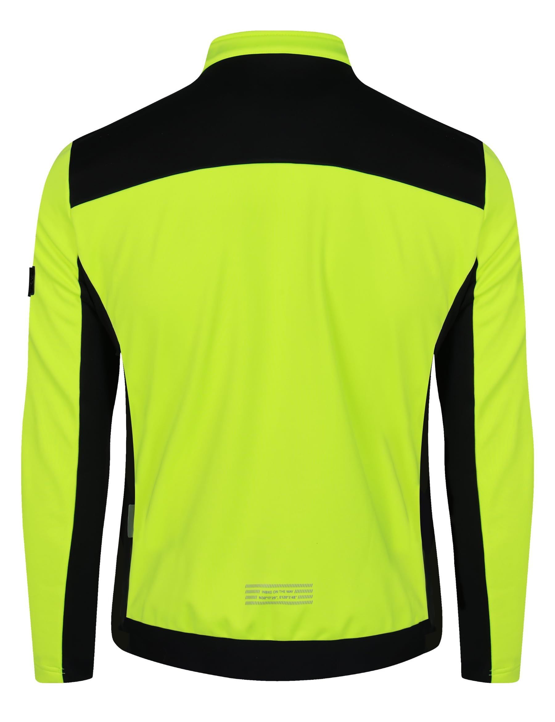 INBIKE Fahrradjacke Herren Winter Thermo Softshelljacke Winddicht Atmungsaktiv Radjacke für Radfahren Laufen Wandern Outdoor Schwarz