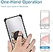 Case for Mobicel Epic LTE Case Compatible with Mobicel Epic LTE Phone Case Cover [with Tempered Glass Screen Protector][PC + TPU 2 in 1][Ring Support] [Silver Reflect Light] DYH-PH