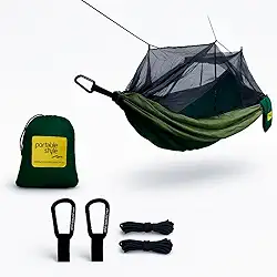 Rede de Descanso com Mosquiteiro Casal Dupla (Verde)