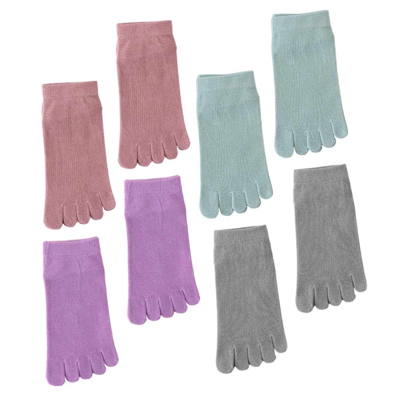 5 Series Calcetines Invisibles Mujer De Calcetines De Dedos Transpirables Suave Y Antideslizante Uso Diario Zapatos Bajos Y Deportivos 4 Pares*5