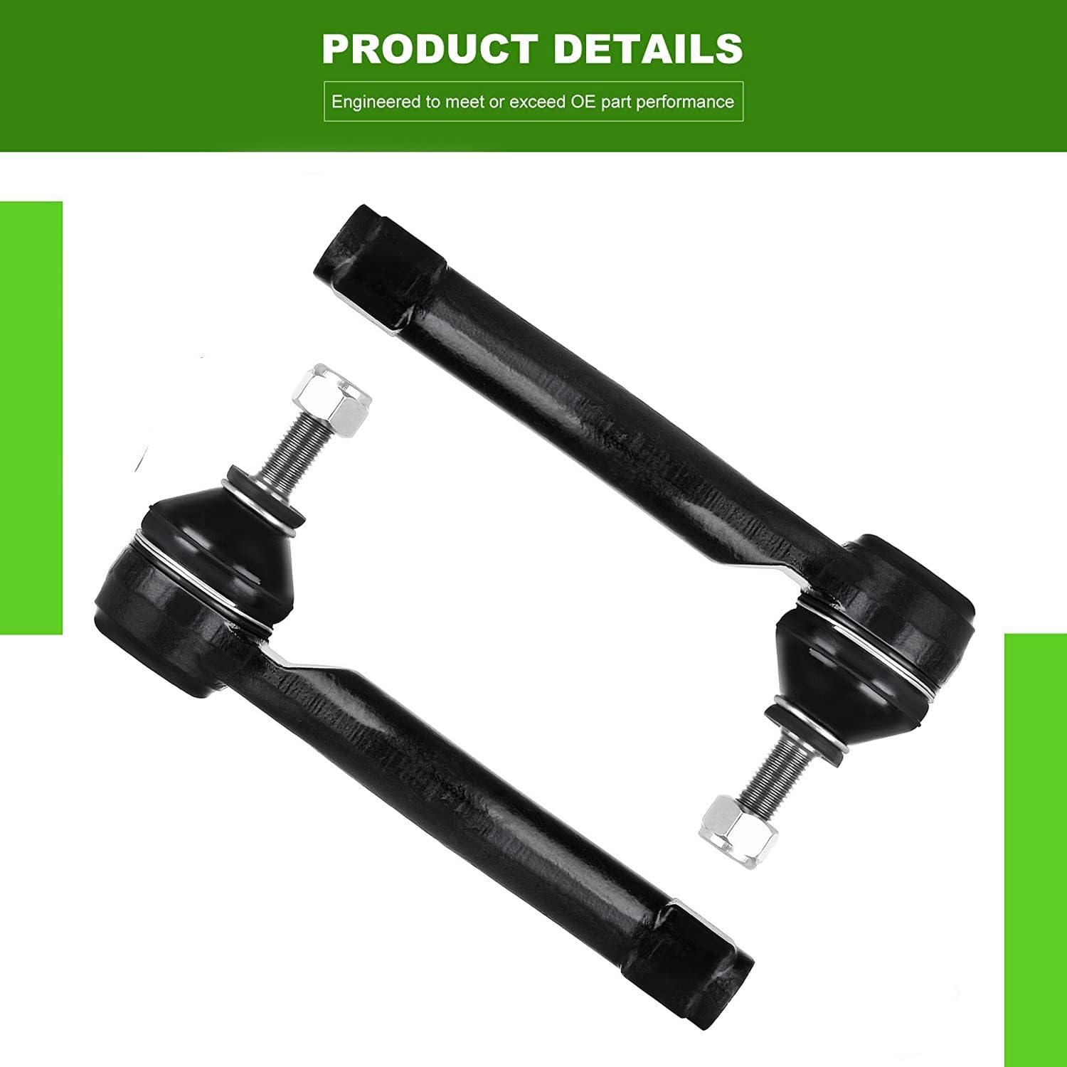 SCITOO 8pcs Front Suspension Kit 2 Lower Control Arm w/Ball Joints 2 Front Sway Bar Link 2 Outer Tie Rods 2 Inner Tie Rod End Compatible Fit For Nissan Sentra 2.0L 2.5L 2007 2008 2009 2010 2011 2012