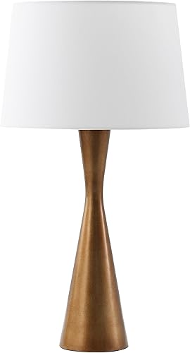 Miniatura 4 de SAFAVIEH Lighting Collection Edie - Lámpara de mesa de resina de latón antiguo de 26 pulgadas (bombilla LED incluida)