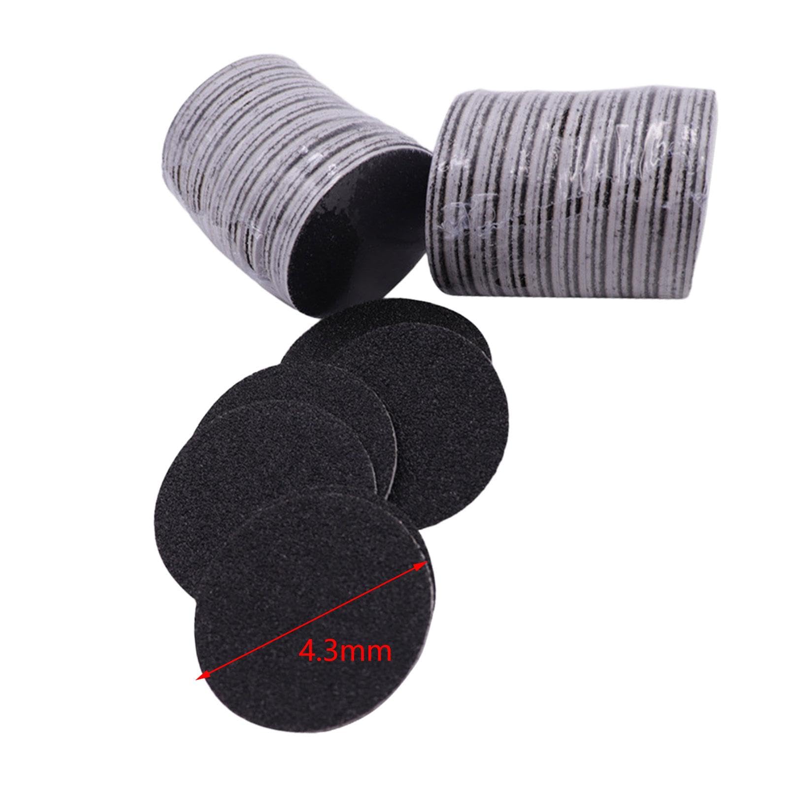 2 Discos de Papel de Lija de 60 Piezas para Pedicura, Herramientas Eléctricas para Pedicura, Removedor de Hojas, Limpieza de Pies, Almohadillas de Rep, 6 piezas