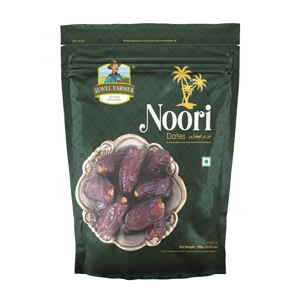 See full amazon price history chart for JEWEL FARMER Noori Dates with Dietary Fiber & Protein, Pack of Cholesterol Free Nutritious & Fresh Dried Khajoor (500g) JEWEL FARMER Noori Dates with Dietary Fiber & Protein, Pack of Cholesterol Free Nutritious & Fresh Dried Khajoor (500g) (B0C496VJDG) Amazon Price History, Amazon Price Tracker