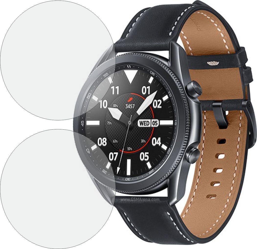 MOBLING Screen Protector Compatible With Samsung Galaxy Watch 3 45mm Smartwatch, Full Coverage TPU Fiber Screen Guard not a Tempered Glass (Pack of 2) (B0CYWFDYPZ) Amazon Price History, Amazon Price Tracker