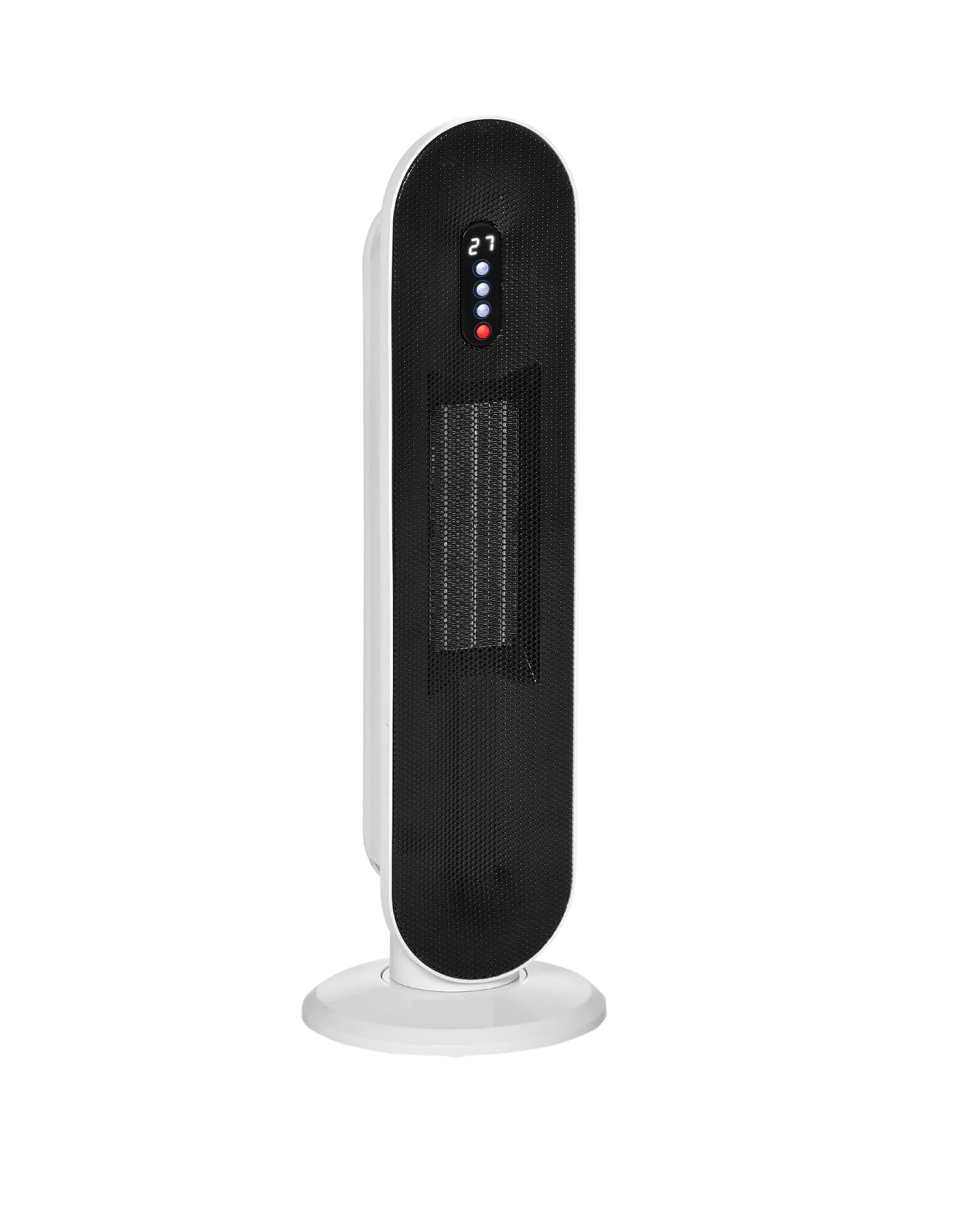 Calentador cerámico de torre con termostato programable de 24 horas, control remoto y antivuelco. Para dormitorio en casa