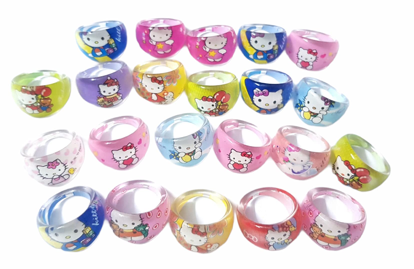 4 Seasons Girls Cartoon Finger Rings for Hello Kitty fans Pack of 15 Rings (B09B67DVX8) Amazon Price History, Amazon Price Tracker