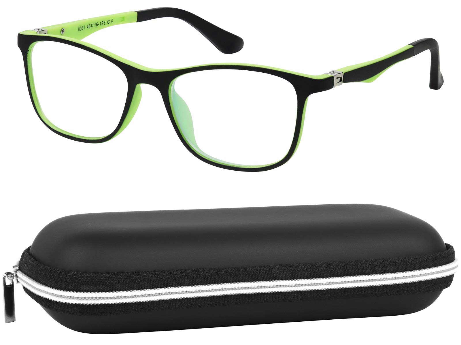 Kids Blue Light Blocking Glasses Computer Eyeglasses Boys Girls Square Frames Anti Strain Reduce Glare