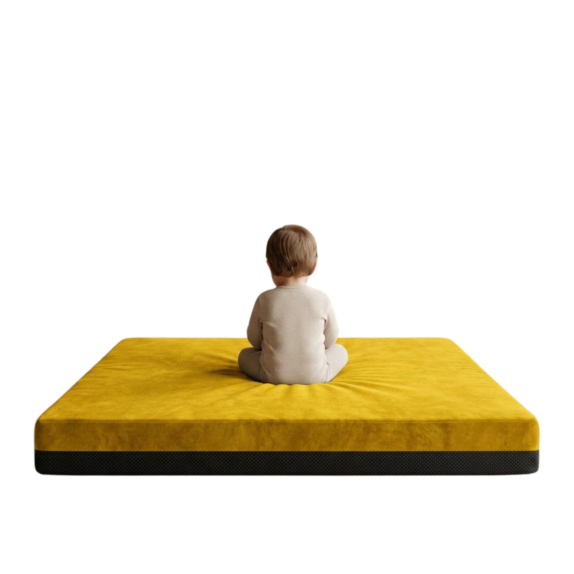 Kosiproducts Sensory Gymnastics Crash Pad, Non Slip 10cm [Lemon, Wide-Lge]