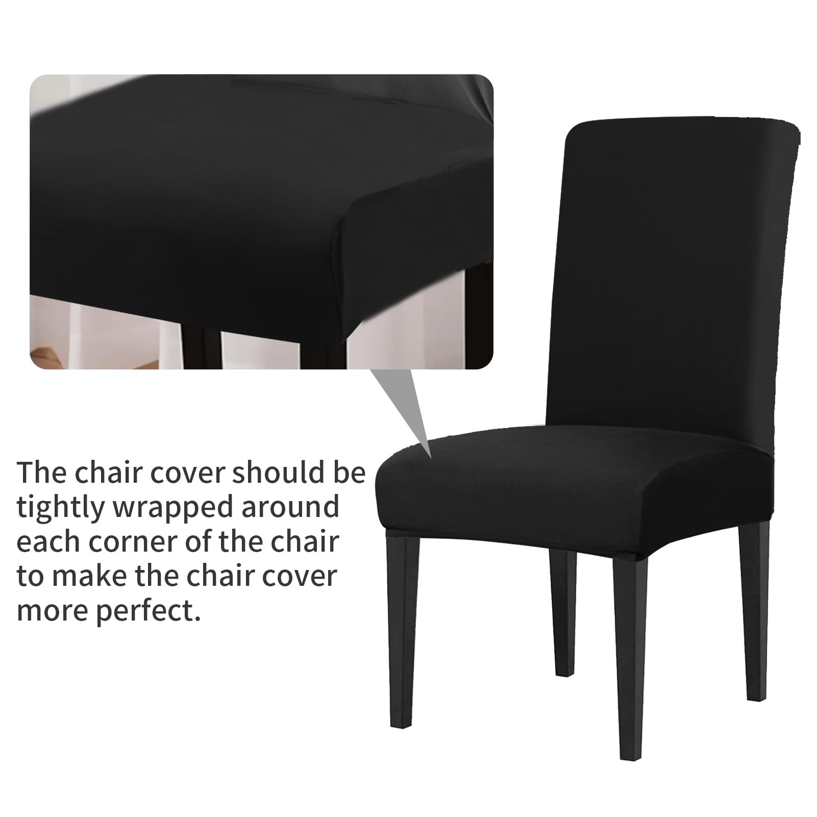 LUSCHEER Dining Room Chair Covers Set of 4 - Image 3