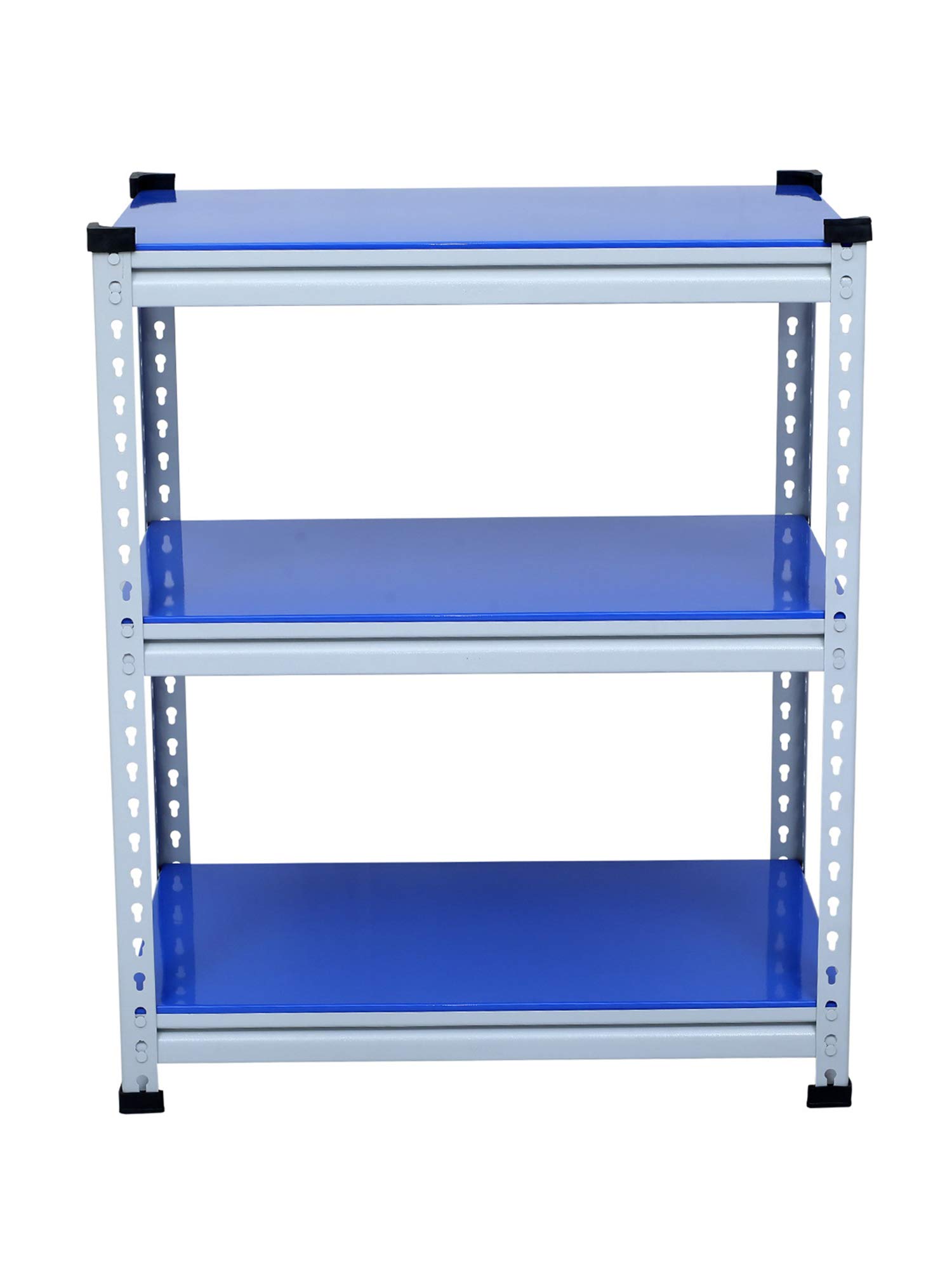 Mil-Nil Boltless Prime CRC Sheet 36x30x18 Inch Multipurpose Storage Rack with 3 Shelves 22 Gauge (Blue)-image-45