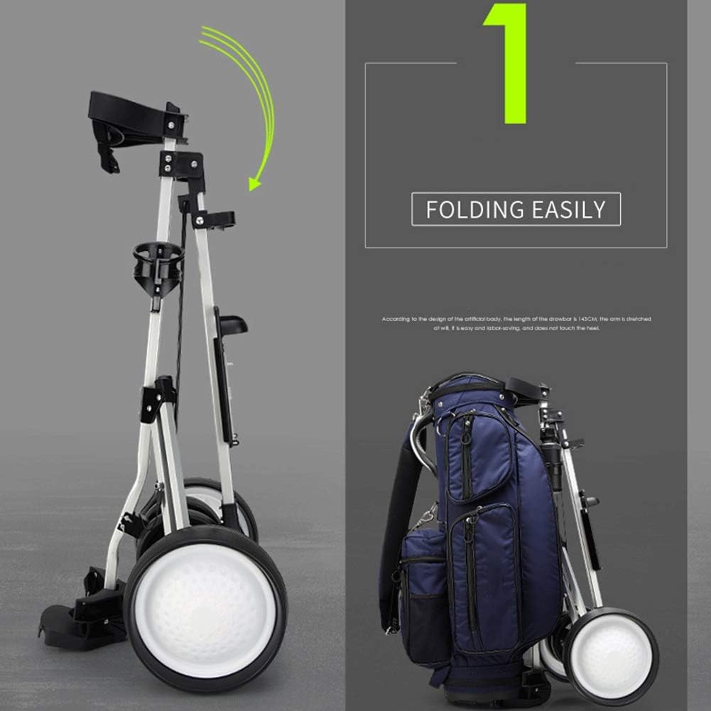 Golf PushCart Push Cart for Golf Clubs Golf carts Four-Wheeled carts Trolleys Golf carts Foldable Golf carts Tricycles