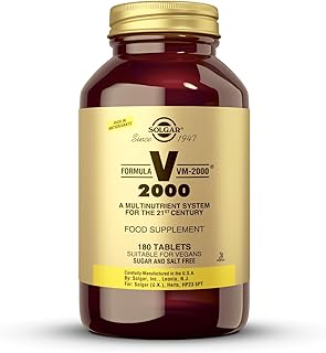 Solgar Formula VM-2000 (Multinutrient System), 180 Tablets - Premium Quality Multiple - Contains Zinc - Supports A Healthy Immune System - Vegan, Dairy Free, Kosher - 90 Servings