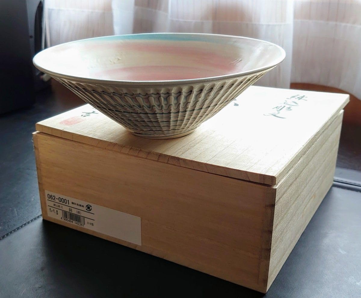 志野焼 志野茶碗 益子窯 名工三代寺坂常楽作 ぜんまい図 茶碗 茶道具