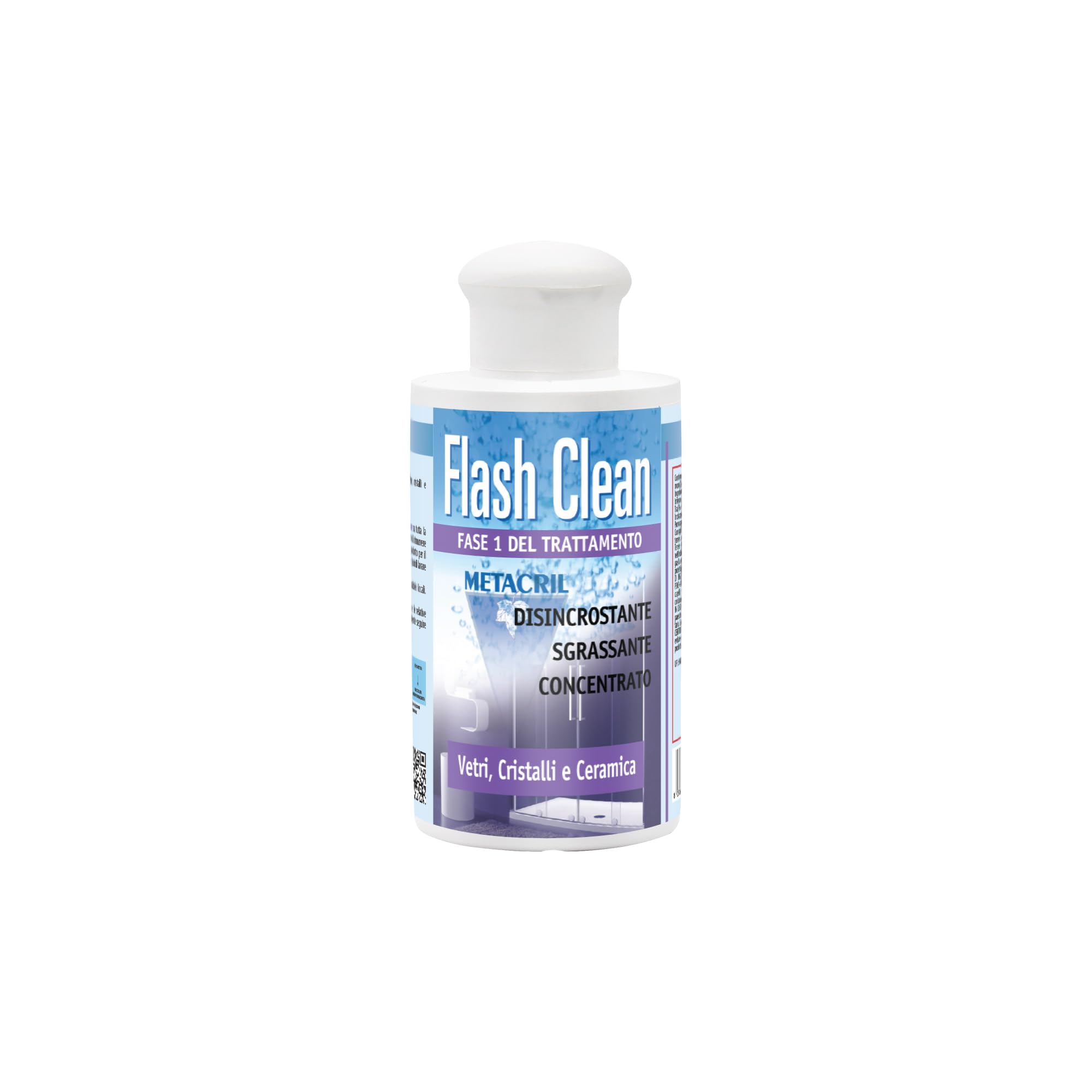 Metacril Kit Flash Antigotas - Tratamiento Hidrorrepelente Antical de Larga Duración para Cristal y Vidrio - Flash Clean 125 ml + Flash Care 125 ml