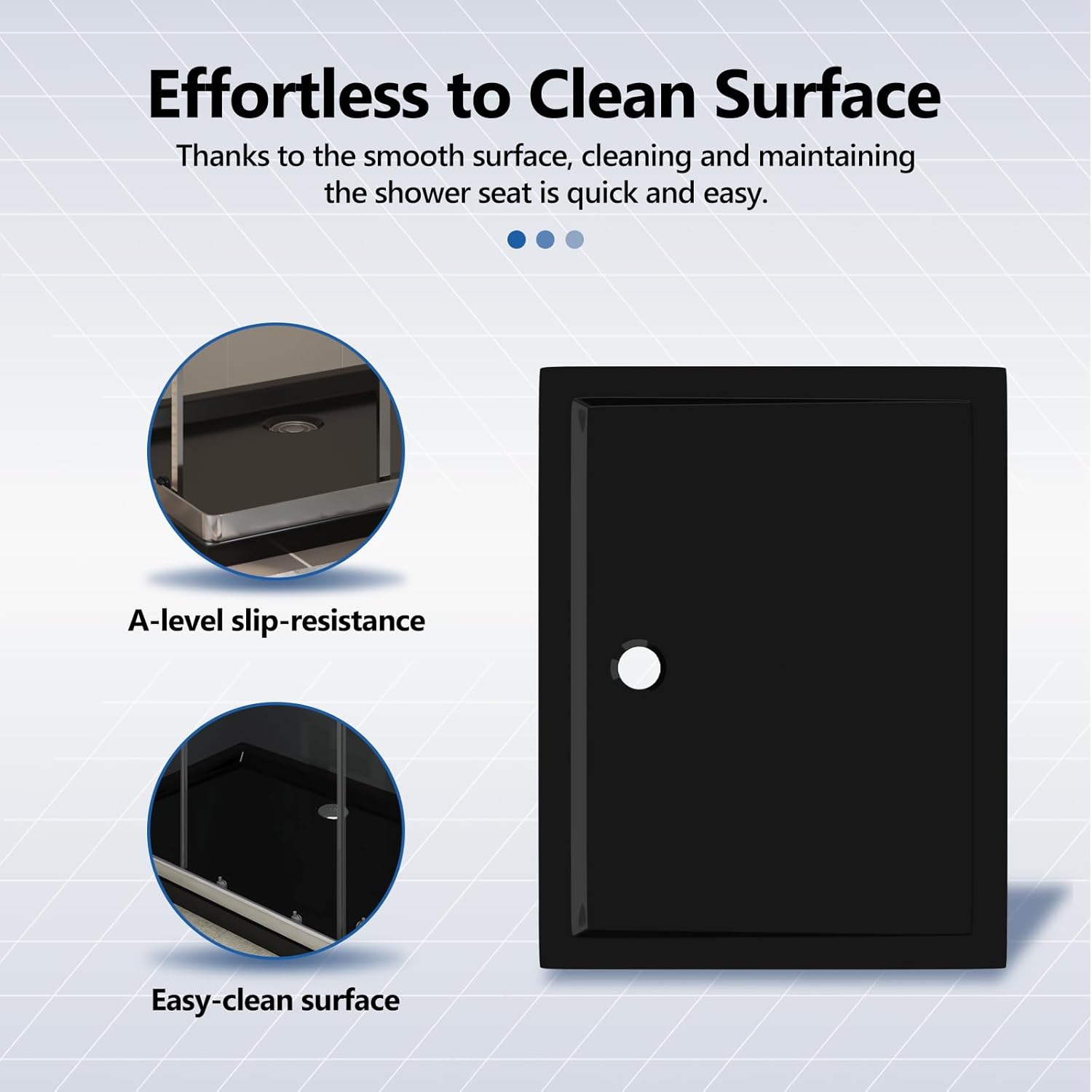 vidaXL 27.6"X35.4" Rectangular Abs Shower Base Tray in Black