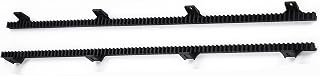 TOPENS RNH2 Heavy Duty Reinforced Nylon Gear Rack with Metal Insert for All Sliding Gate Opener Operator Including Mounting Hardware Set of 2 pcs Gear Racks, Total 6.5 Feet
