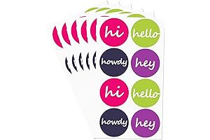 1.5 Inch Hello Greeting Stickers