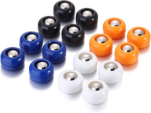 Miniatura 12 de Gejoy Mini Shuffleboard Discos de Repuesto Equipo de Mesa Rodillos Set Shuffleboard Curling Accesorios Rojo, azul, naranja, amarillo,Blanco, negro