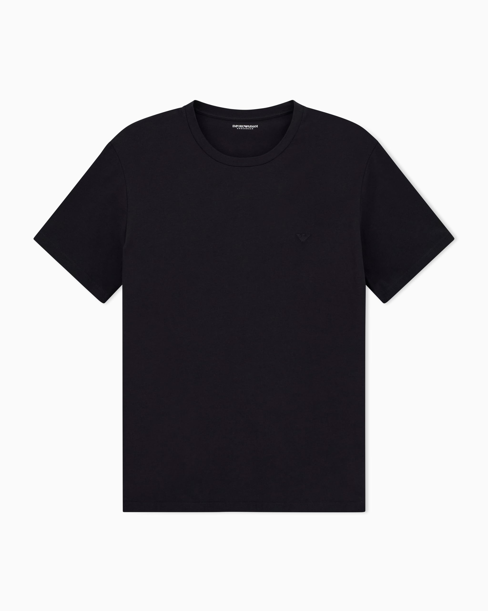 Emporio Armani Bodywear Taped Crew Neck Lounge T-Shirt - Black