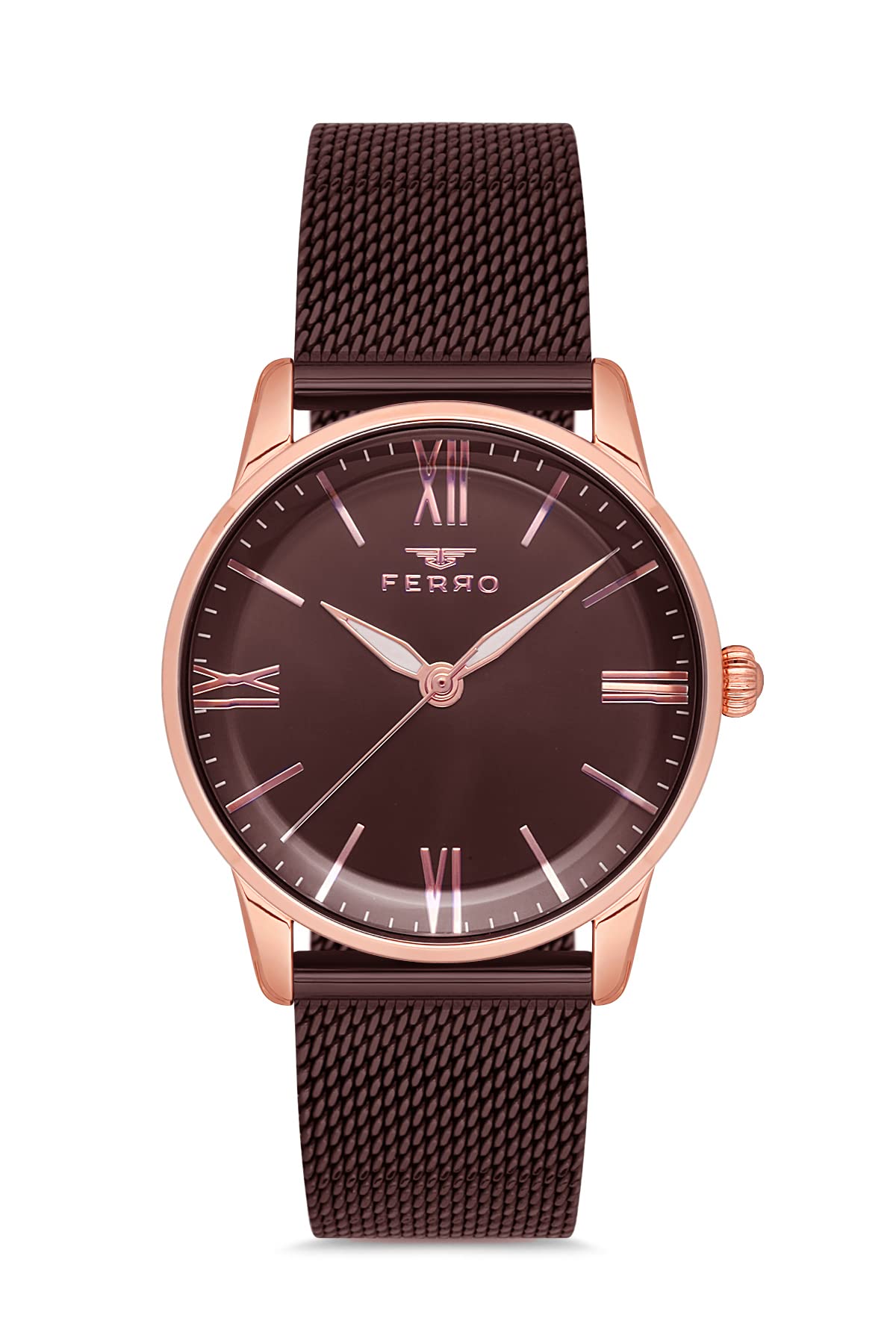 Ferro Lucca Analog Brown Dial Womens Watch-F21182C-S (B09RP9VPWG) Amazon Price History, Amazon Price Tracker