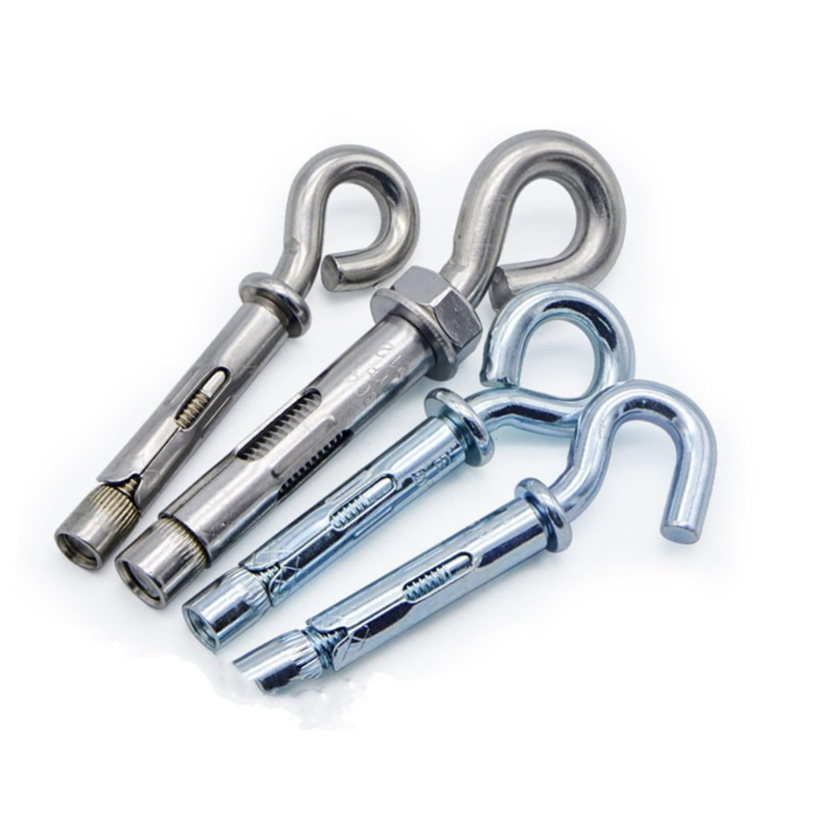 Gancio Vite Di Espansione Gancio a vite ad espansione in acciaio inossidabile da 10 pezzi a occhiello zincato for lampada a sospensione for altalena Strumenti hardware for la casa(C2)