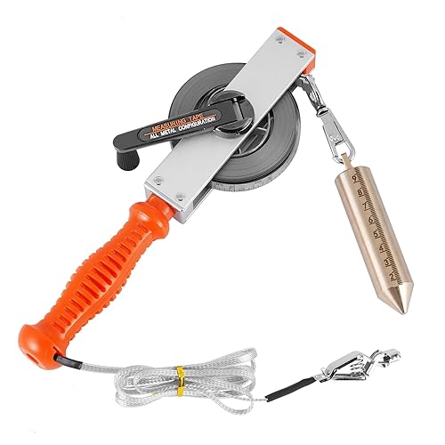 Miniatura 7 de Cintas de medición de tanque de aceite de 10M33Ft Cinta de medición de aceite de acero inoxidable a prueba de explosiones con Bob de latón