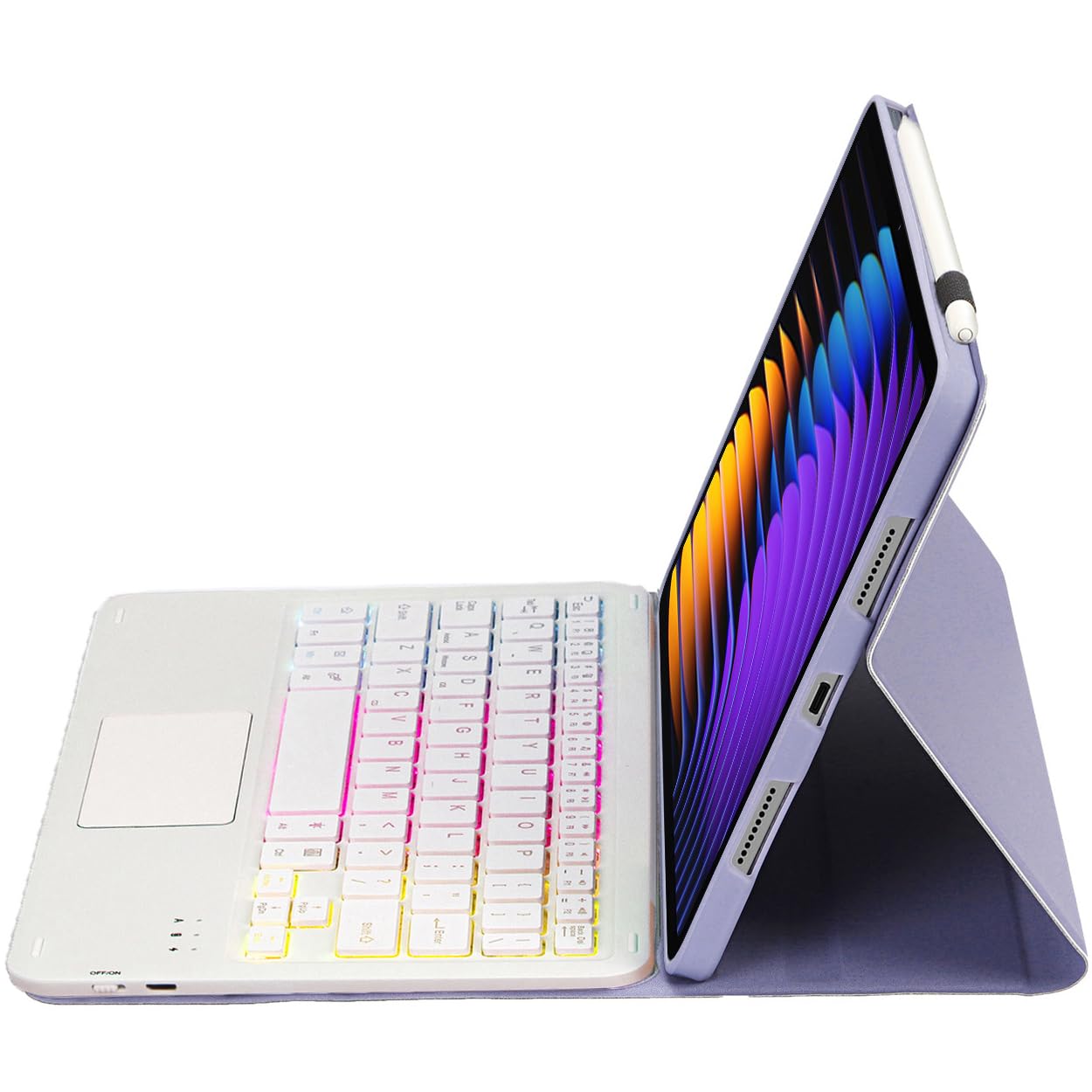 Etui na klawiaturę do Xiaomi Pad 8 / Xiaomi Pad 8 Pro (11,2 cala), bezprzewodowa klawiatura Bluetooth, etui folio | podświetlana klawiatura | mysz dotykowa
