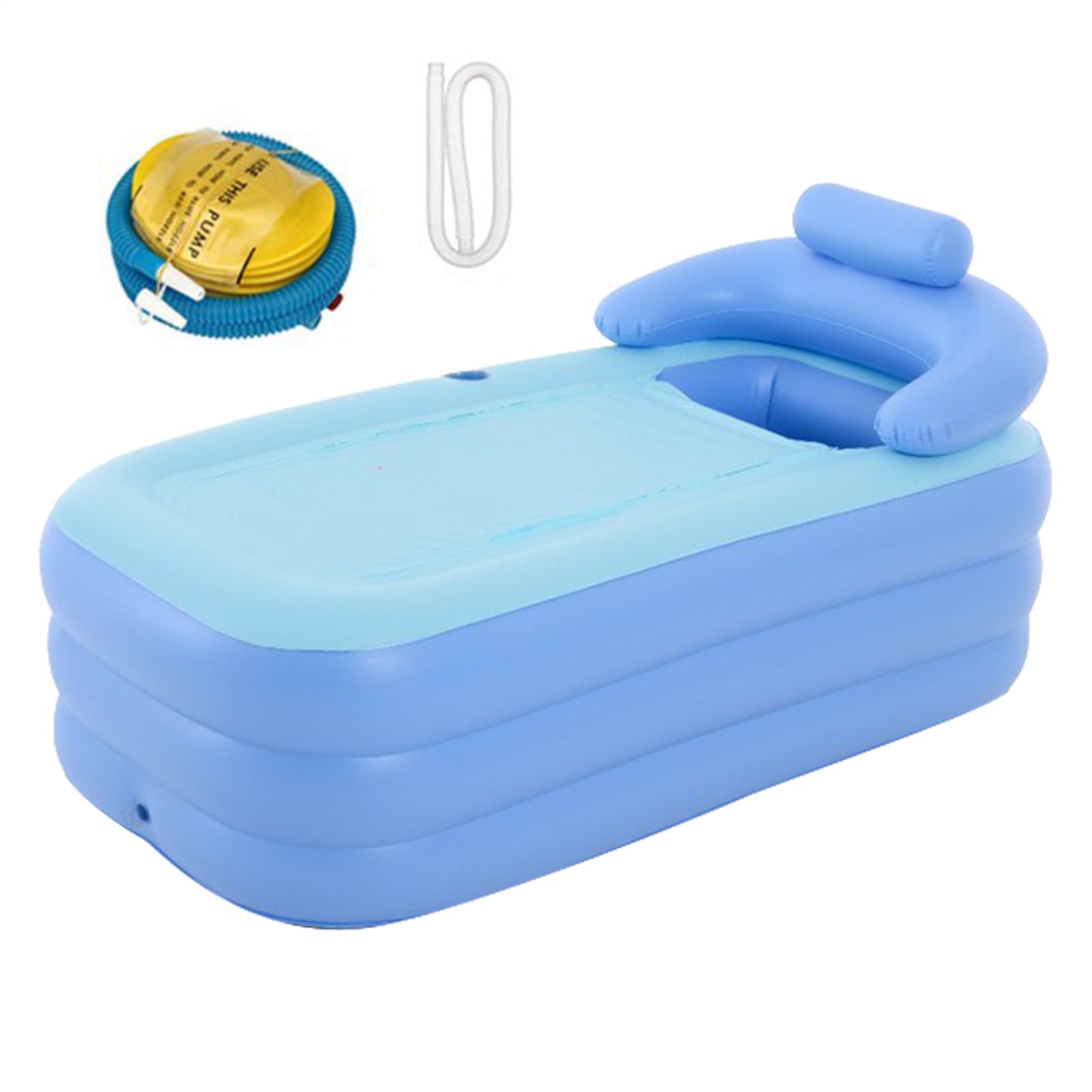 Aufblasbarer Pool – Mobile Badewanne Xxl, faltbare Badewanne für Erwachsene | Freiluft-Tauchabschnitt, persönlicher Garten, Badewanne Für Kinderzimmer Und Das Badezimmer Entspannend Für Den Körper Und