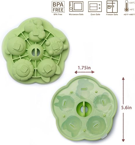 Miniatura 8 de Paquete de 2 moldes de silicona divertidos para hornear, herramienta de bricolaje para comida de bebé, golosinas para perros, chocolate, pastelería,