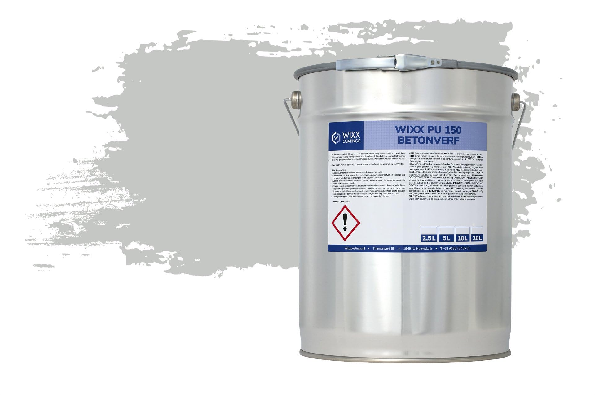 Wixx PU 150 Betonfarbe - RAL 7035 | Hellgrau - 10L