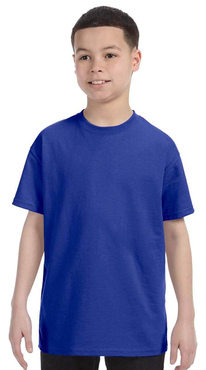 Gildan - Youth Heavy Cotton 100% Cotton T-Shirt. 5000B XL Cobalt