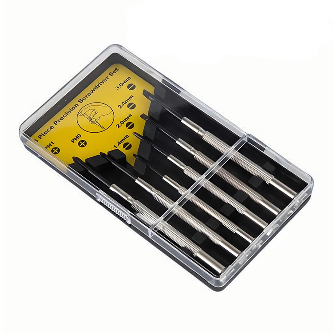 SOIDMHPMini Screwdriver Set, 6 Pieces, Multicolor, Flat & Philips, Electronics & Watch Repair