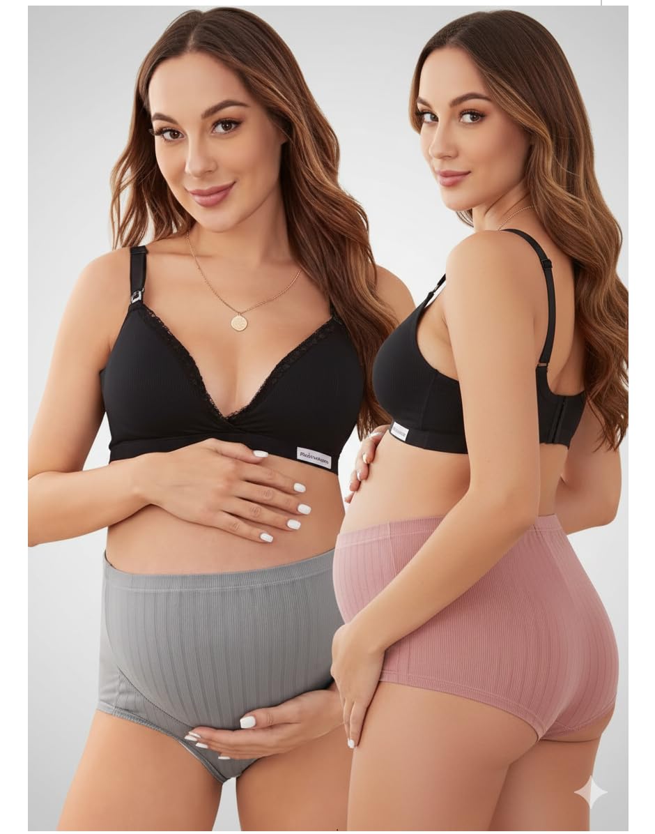 High Waist Button Maternity Panty for Pregnant Women Comfortable Innerwear-image-20