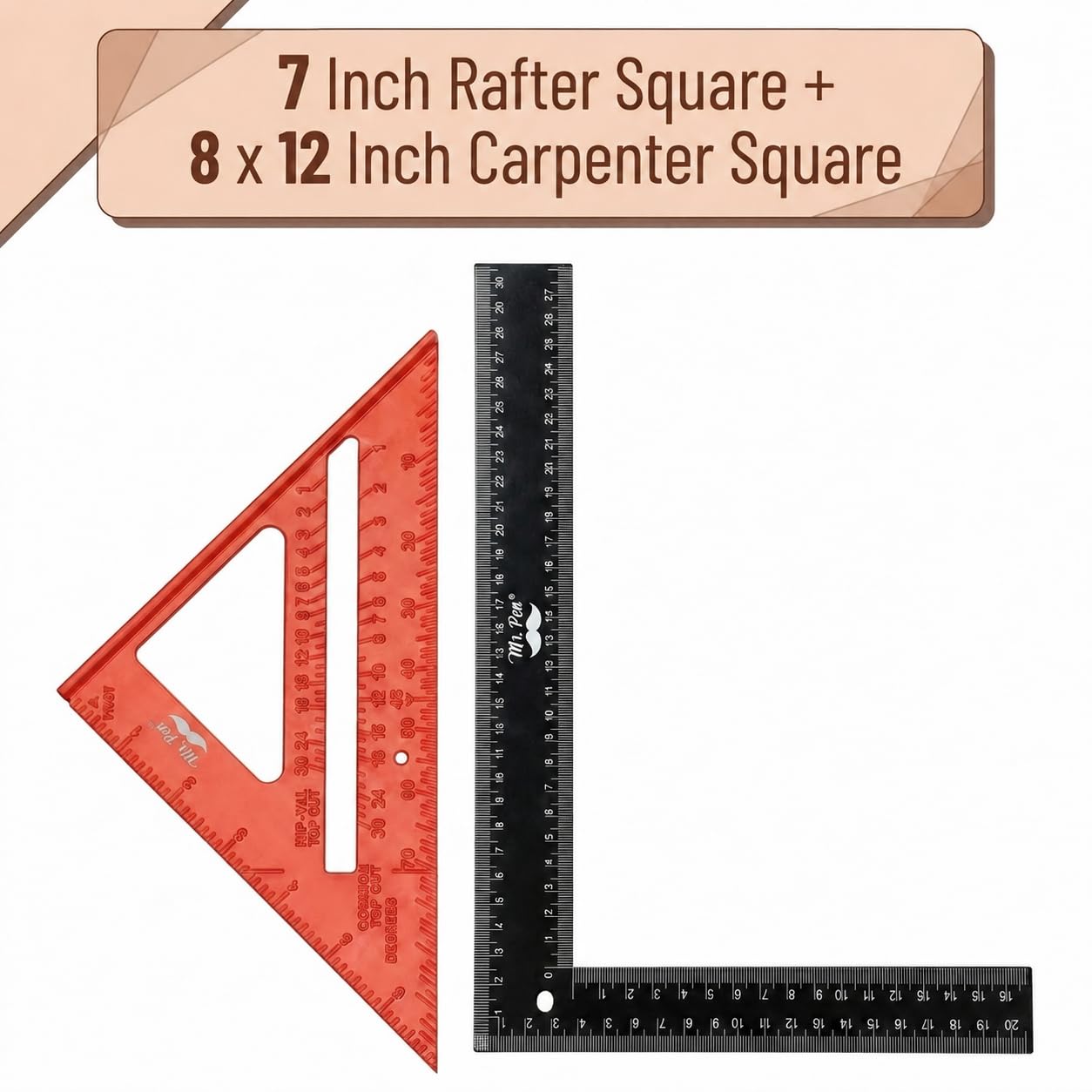 Mr. Pen Carpenter Square Set - 2 Pack -2