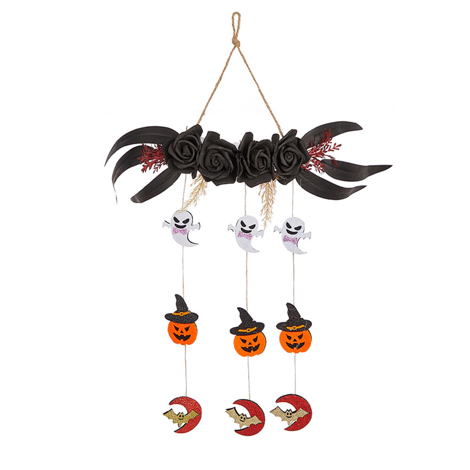Hsioluted Spiders Rose/Specters Pumpkin Ornament Halloween Party Decorations Props for Indoor Eye Catching Decoration Party Supply Holiday Decoration