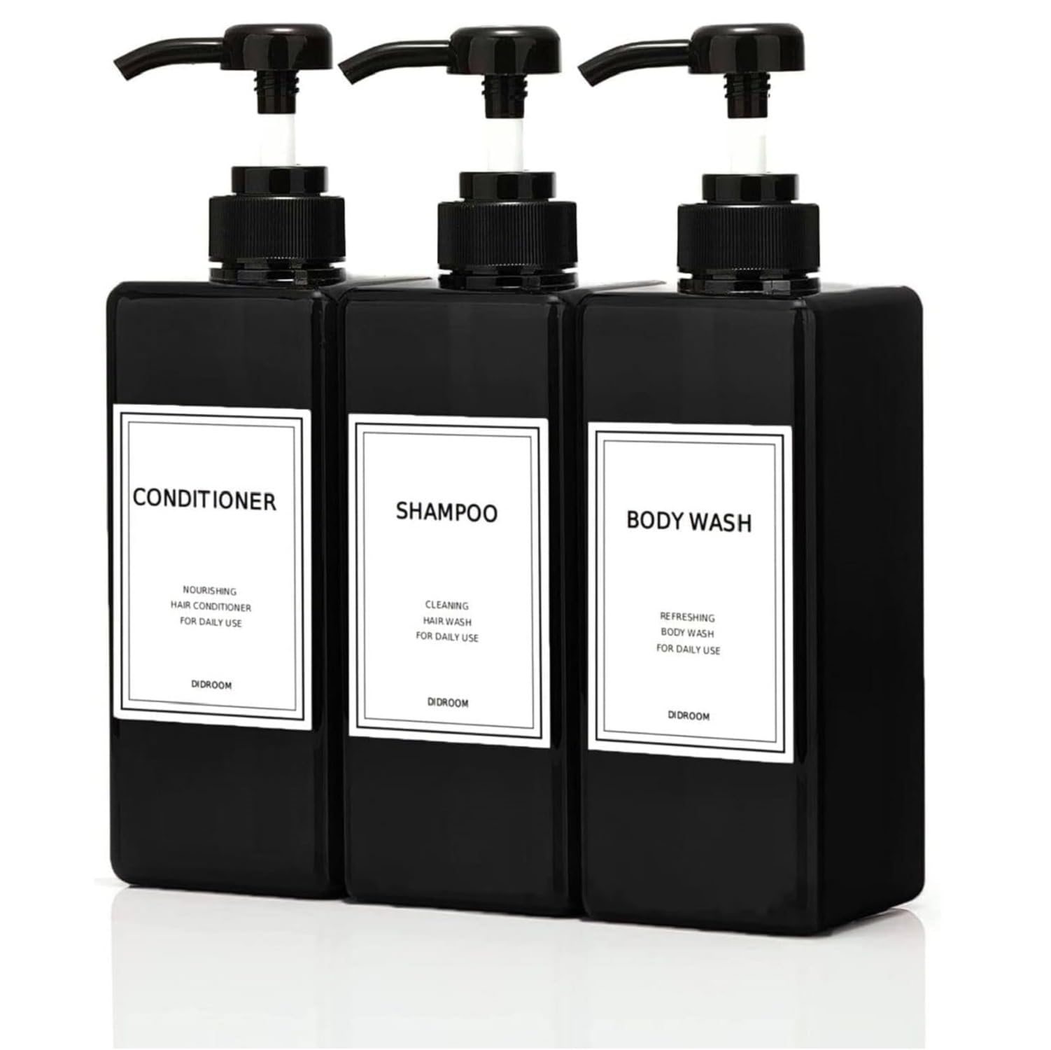 Photo 1 of DIDROOM Modern Shampoo Dispenser (21 oz, 3-Pack)