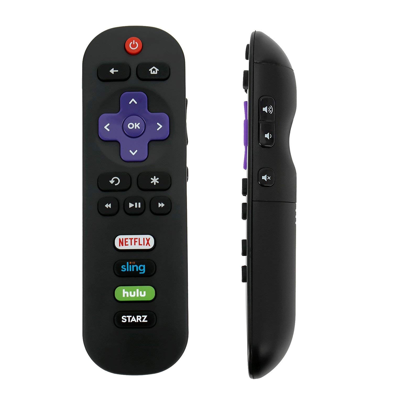 Elekpia New RC280 Remote Compatible with TCL Roku TV with Starz Hulu Netflix Sling App Hot Key 32S305 49S405 49S403 43S303 55S403 32S301 50FS3800 32S3750 32S3800 32S4610R 32S3850A 32S3700 43FP110