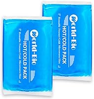 Vista 11 de Gel flexible y reutilizable de hielo para la terapia caliente o fría con suave película de material PE Rainbow por Back Sealling, Azul