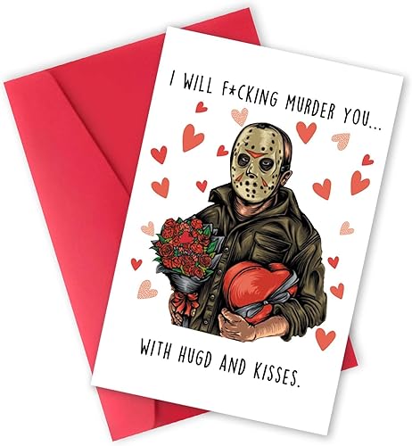 mmuue Tarjeta traviesa del día de San Valentín para ella él, tarjeta de aniversario grosera para marido y esposa, regalo de cumpleaños con temática