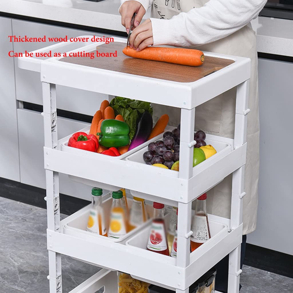Carrello ripostiglio maniglia bagno cucina ufficio(3 Tier)