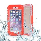 iPhone 6 Plus Waterproof Case, Amever Waterproof, Shock Proof Case with Touched Transparent Screen Protector, Waterproof Protection up to 20ft, Heavy Duty Cover Case for iPhone 6 Plus 5.5 inch