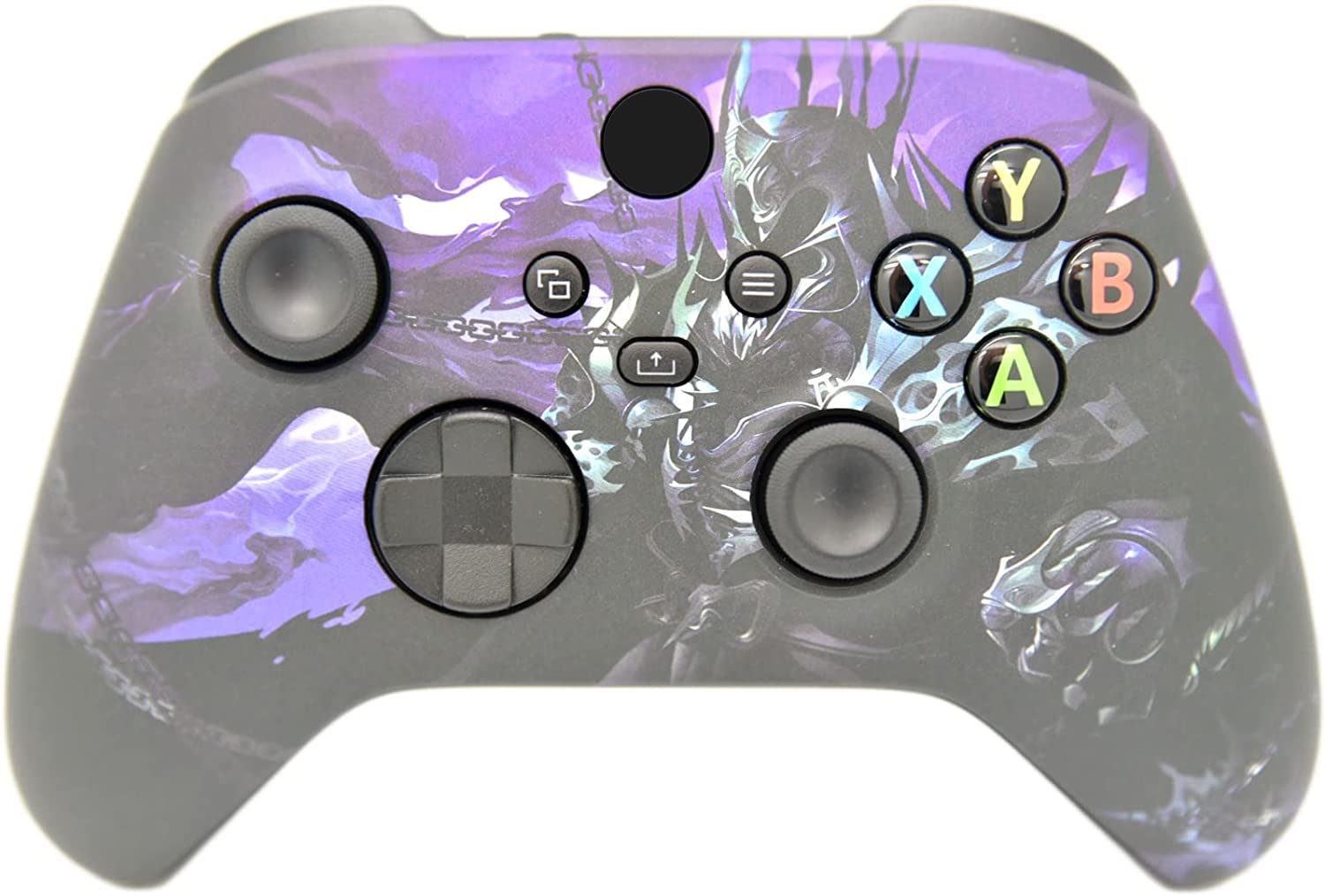 Hand Airbrushed Fade Custom Controller Compatible with Xbox Series X/S &amp; Xbox One (Series X/S Purple Knight)