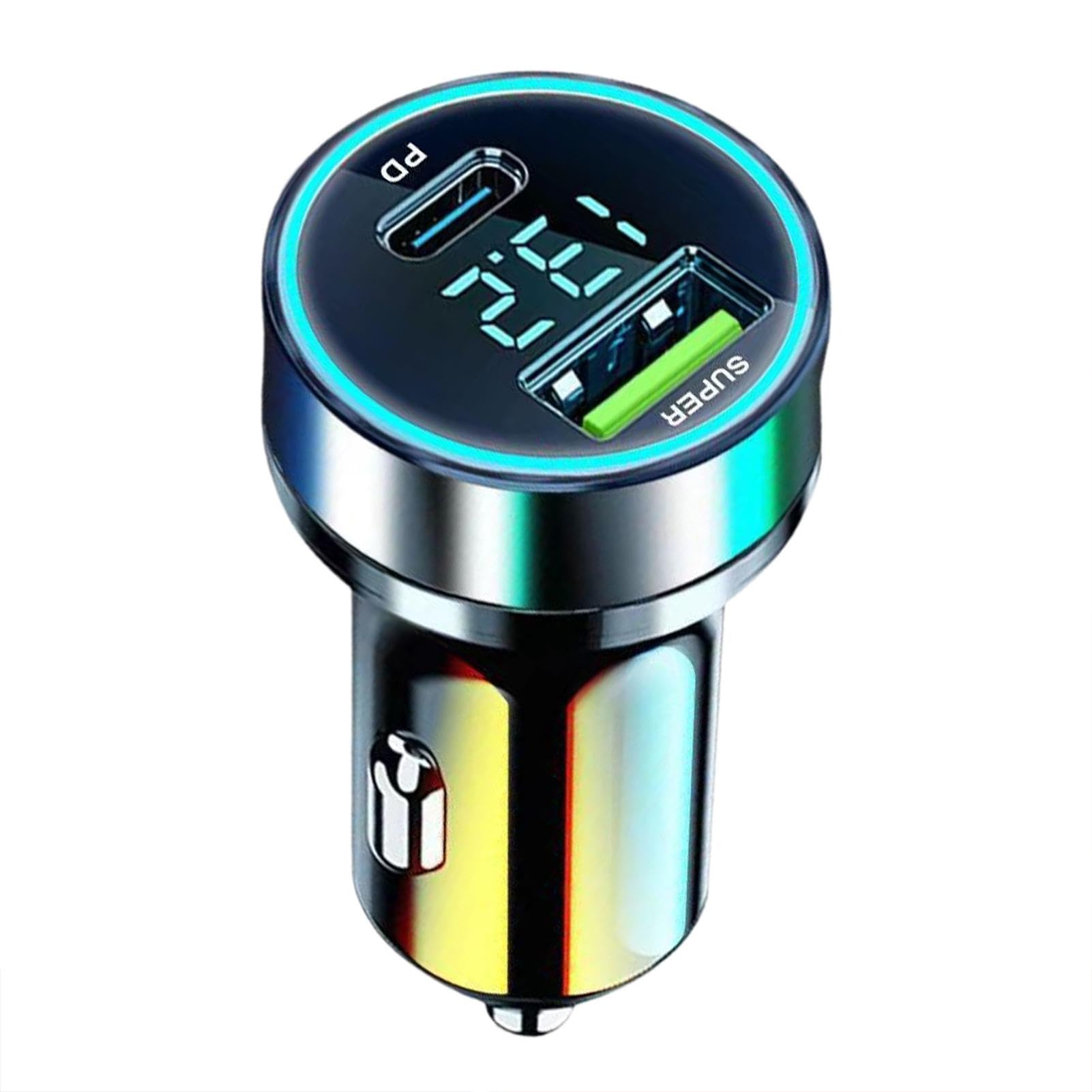 Buddi Power 89W Autolader USB-A C Poort met Snelladen Grijs