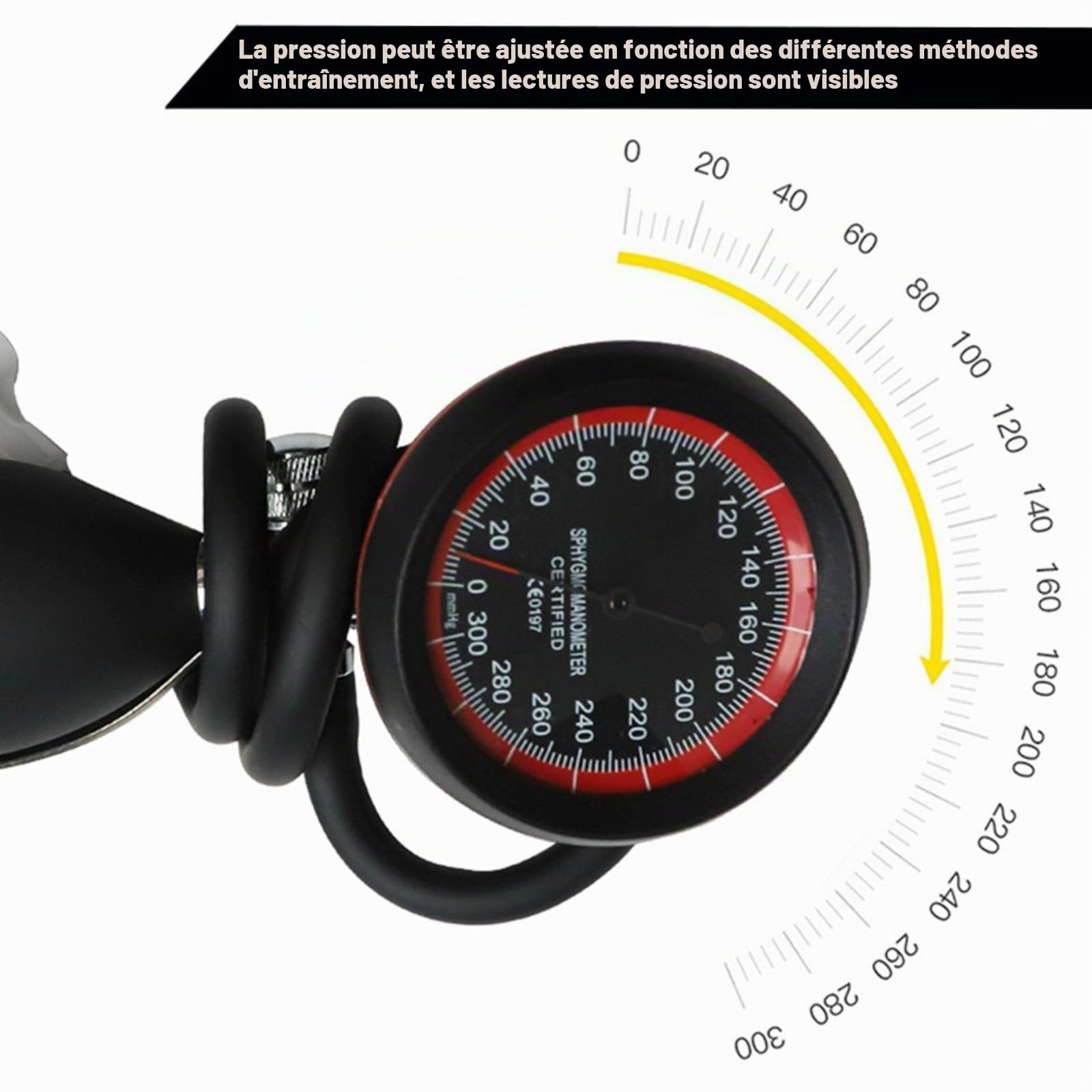 BFR Training System - Bandes de restriction du flux sanguin pour entraînement par occlusion, restriction veineuse de gymnastique, force musculaire et stimulation de l'hormone de croissance pour hommes