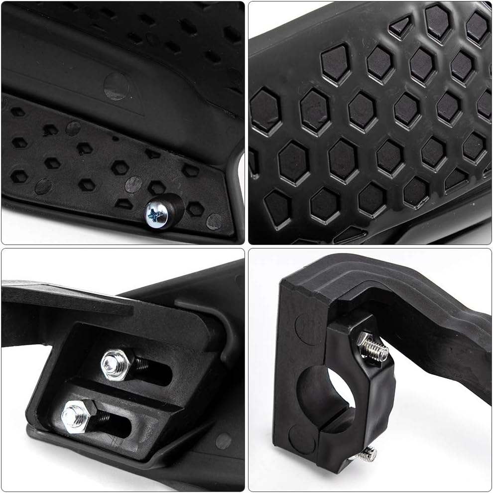 Motorcycle Hand Guards Universal 7/8" 22mm Motocross Handguard (Black-black)