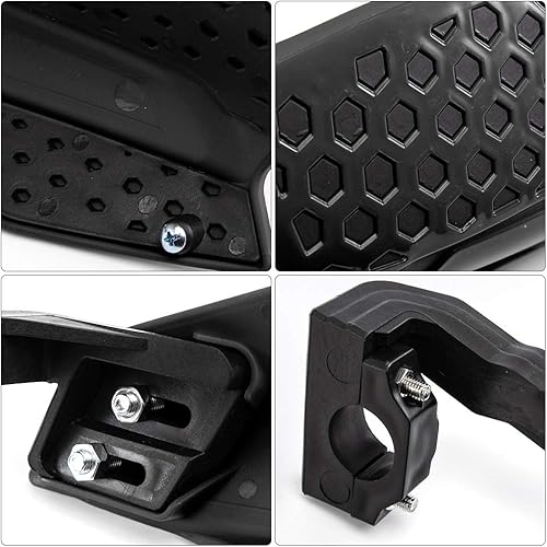 Miniatura 5 de Evomosa Guardias de mano de motocicleta Universal 78" 0.866 in Motocross Handguard (Negro-negro)